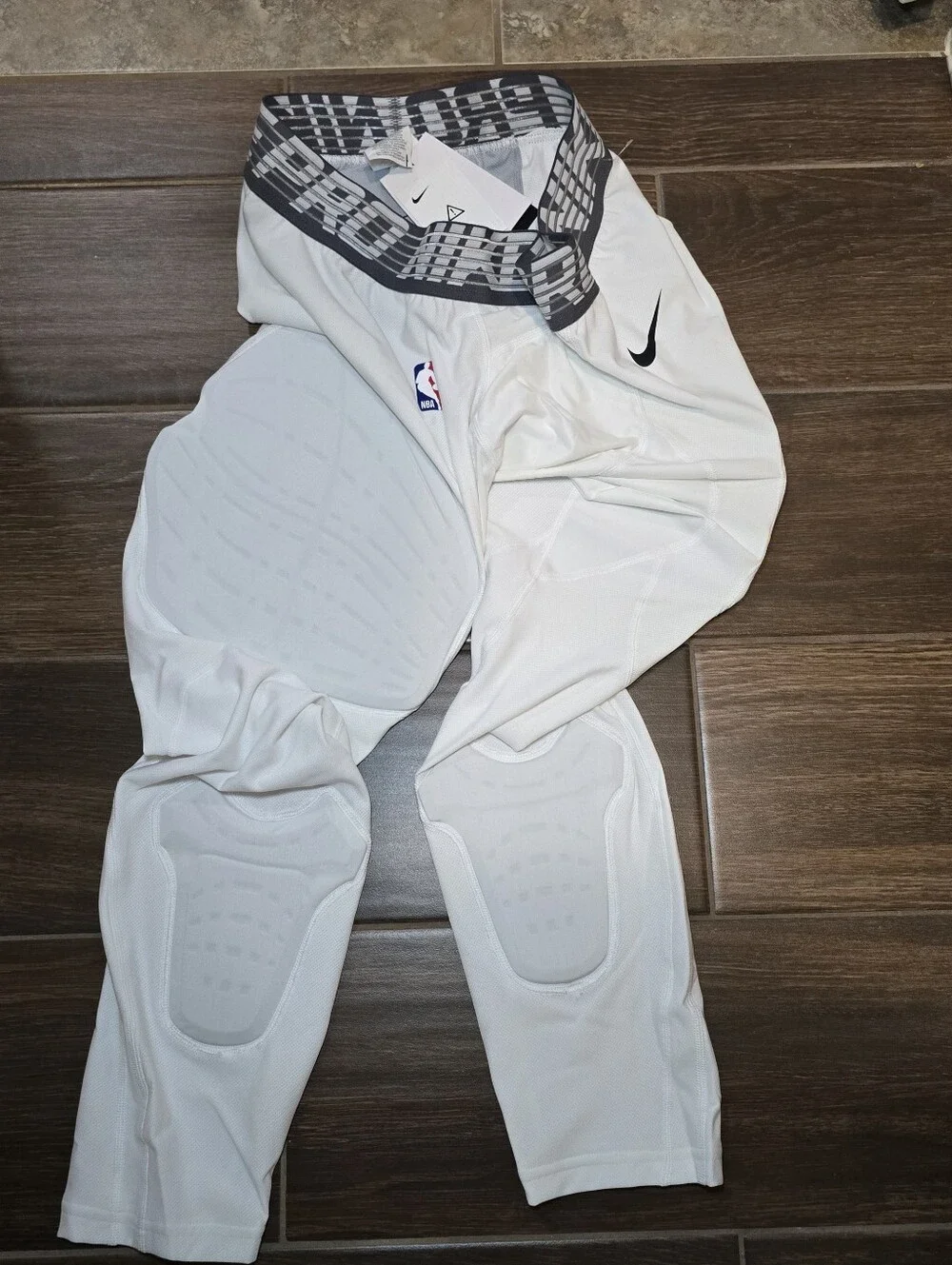 Nike Pro NBA Hyperstrong Padded Basketball Tights White 881963‑100 Men’s 2XLT